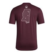 Mississippi State Adidas Military Pregame Tee